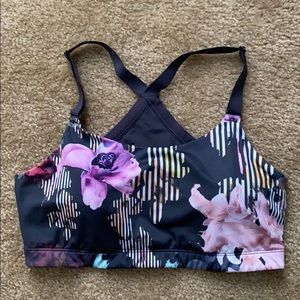 Calia power printed open back sports bra